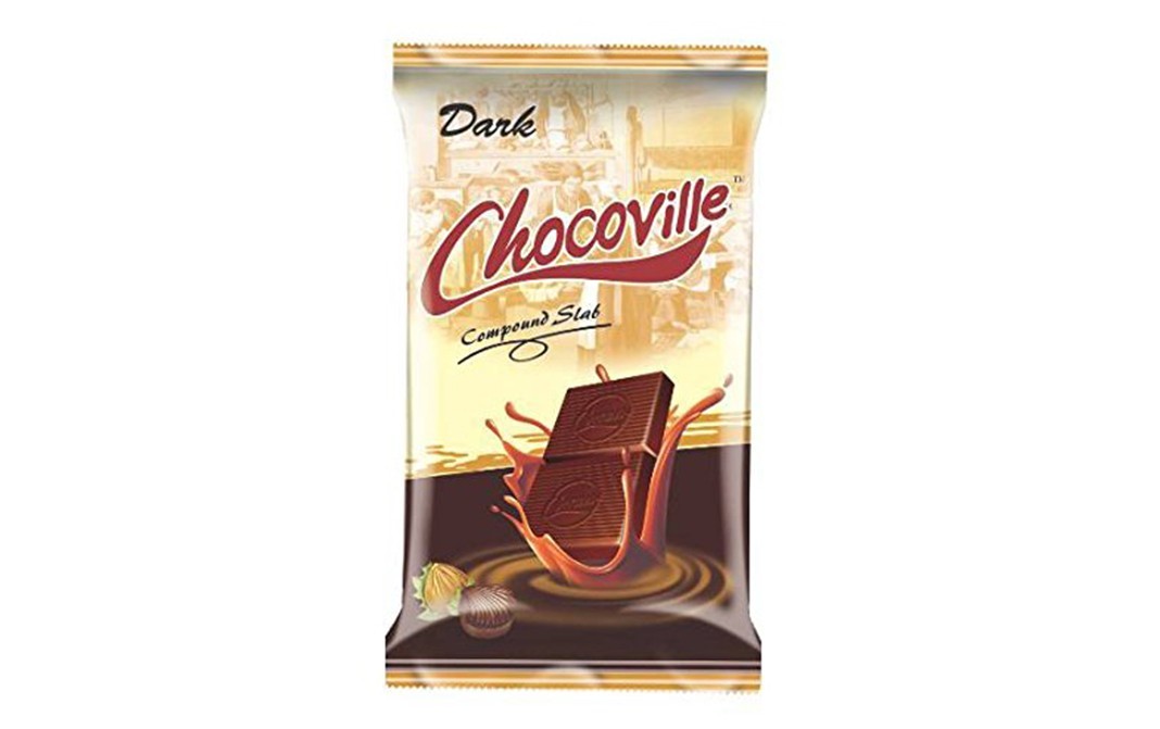 Chocoville Dark Compound Slab    Pack  500 grams